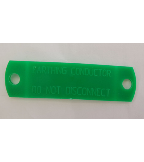 Earthing Conductor Tag Green